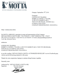 Motta Metallurgica certified